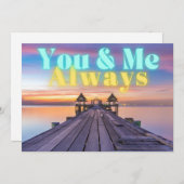 Romantic Island Dock Altijd Jubileum Flat (Voorkant / Achterkant)