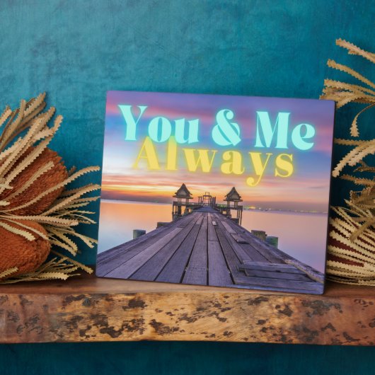 Romantic Island Dock Always Tabletop Fotoplaat (Zijkant)