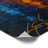 Romantic Kiss in the Rain Poster (Hoek)