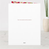 Romantic Kiss Valentijn Hart en Rozen Kaart (Achterkant)