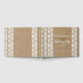 Romantic Lace burlap 20e Anniversaire Livre d'invi (Complet)
