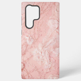 Romantic Lace Pink Floral & Pearl Phone Case Samsung Galaxy Hoesje