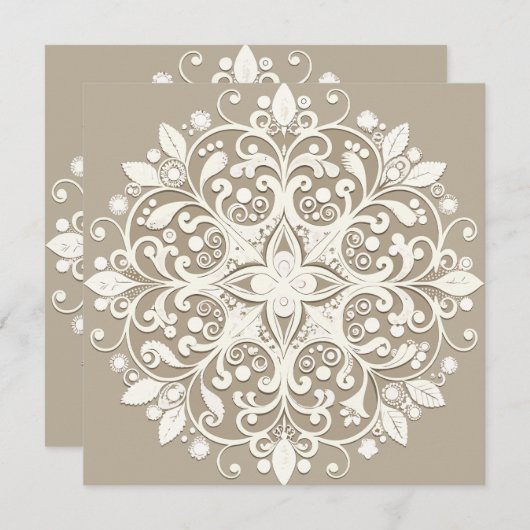 Romantic Lace Save The Date (Voorkant / Achterkant)