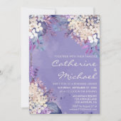 Romantic Lavender Floral Spring Rehearsal Dinner Kaart (Voorkant)