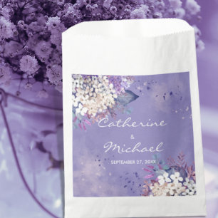Romantic Lavender Waterverf Floral Spring Wedding Bedankzakje