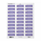 Romantic Lavender Waterverf Floral Spring Wedding Etiket (Full Sheet)