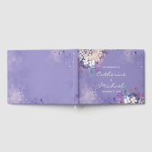 Romantic Lavender Waterverf Floral Spring Wedding Gastenboek (Volledig)