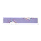 Romantic Lavender Waterverf Floral Spring Wedding Uitnodigingen Wikkel (Vlak)
