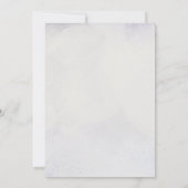 Romantic Lavender Wisteria Save the Date Aankondiging (Achterkant)