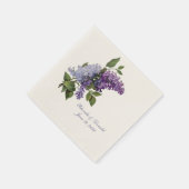 Romantic Lilacs Wedding Servet (Hoek)