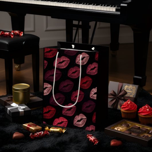 Romantic Lip Print Gift Bag Medium Cadeauzakje