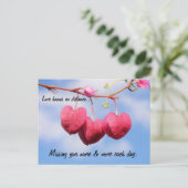 Romantic Long Distance Relatie Briefkaart (Staand voorkant)