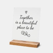 Romantic Love Calligraphy Togetherness Wedding (Angle)