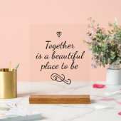 Romantic Love Calligraphy Togetherness Wedding (Mariage)