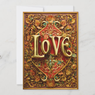 Romantic Love Greeting Card for Couples Feestdagenkaart