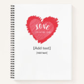 Romantic Love Heart Custom Name Journal - Gift for (Devant)