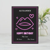 Romantic Love Man Lieverd Birthday Personaliseren (Staand voorkant)