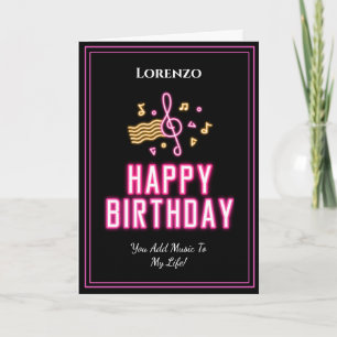 Romantic Love Man Lieverd Birthday Personaliseren Kaart