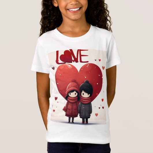 Romantic Love Quote Design T-shirt (Voorkant)
