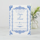 Romantic Love Quote Wedding Invitation (Debout devant)