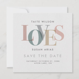 Romantic Love Save the Date