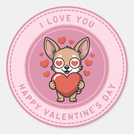 Romantic Love Sticker for Valentine’s Day (Devant)