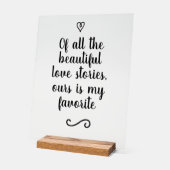 Romantic Love Story Calligraphy Wedding (Angle)