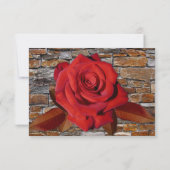 Romantic Love Story Livre Mariage Carte RSVP (Dos)