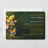 Romantic Love Trees OutdoorWedding Kaart (Achterkant)