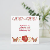 Romantic Love You Citate Soulmate Floral Custom (Staand voorkant)