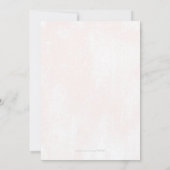 Romantic Lovely Pink Lace Wedding Invitation Kaart (Achterkant)