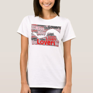 Romantic Lovers Kiss T-Shirt Tee Shirt