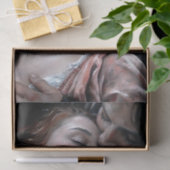 Romantic Lovers Red Gown Decoupage Tissuepapier (Geschenk)