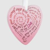 Romantic Lovers Vow Calligraphy Heart (devant)