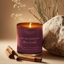 Romantic Luxury Love Design - Velvet Kiss Candle 