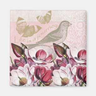 Romantic Magnolias Magneet