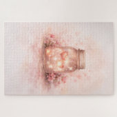 Romantic Mason Jar Hearts Jigsaw Puzzle (Horizontal)