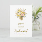 Romantic Mediterranean Bouquet Bridesmaid Proposal (Staand voorkant)
