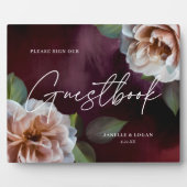 Romantic Midnight Garden Weddenschap Fotoplaat (Voorkant)