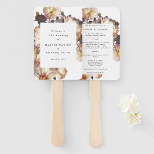 Romantic Modern Flower Floral Wedding Handwaaier