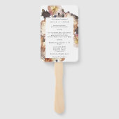 Romantic Modern Flower Floral Wedding Handwaaier (Achterkant)