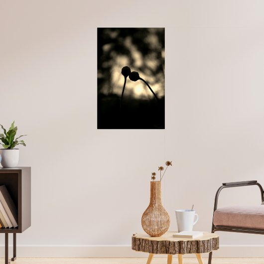 Romantic Moody Flowers – Botanical Fantasy Boho Poster (Woonkamer 3)