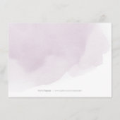 Romantic Moody plum kalligrafie Informatiekaartje (Achterkant)