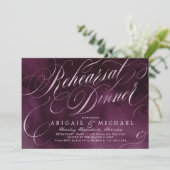 Romantic Moody plum kalligraphy reheardiner Kaart (Staand voorkant)