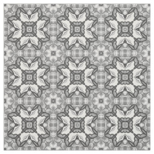Romantic Moroccan Abstract Floral Tile Pattern Stof
