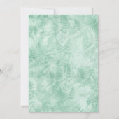 Romantic Mystical Green Fern Wedding Invitation (Dos)