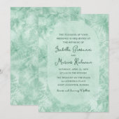 Romantic Mystical Green Fern Wedding Invitation (Devant / Derrière)