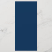 Romantic Navy Blue, Place Setting - Setting Dank u Programma (Achterkant)