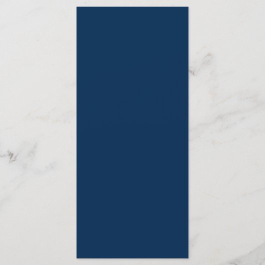 Romantic Navy Blue, Place Setting - Setting Dank u Programma (Achterkant)