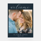 Romantic Navy Classic Photo Acryl Bord (Voorkant)